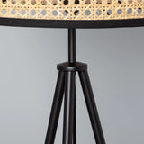 Lampadaire bois abat jour