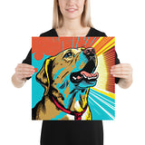 Tableau chien pop art