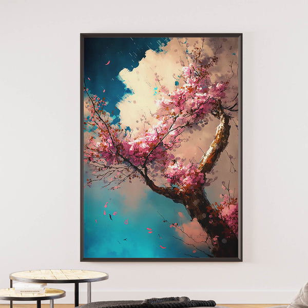 tableau arbre et fleur de cerisier
