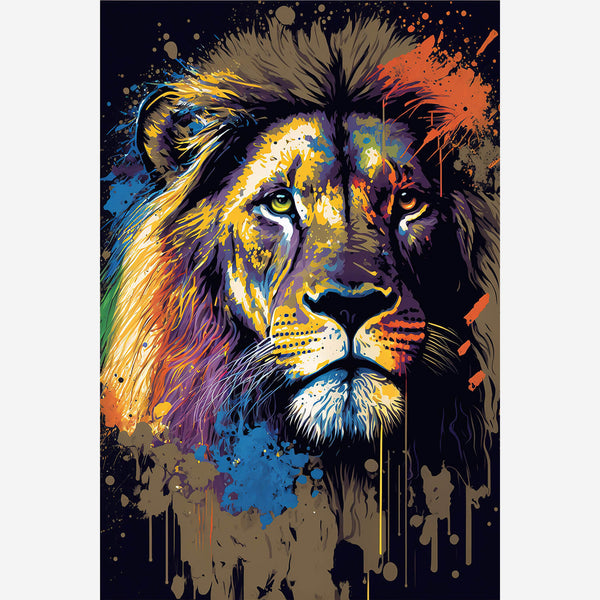 poster lion pop art