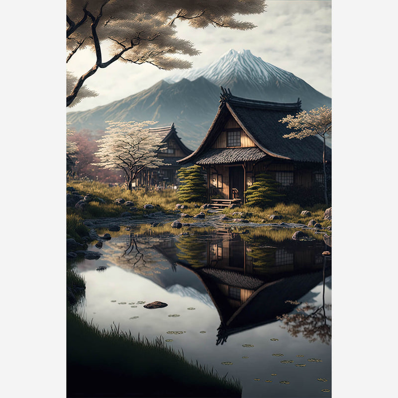 Tableau paysage Japonais