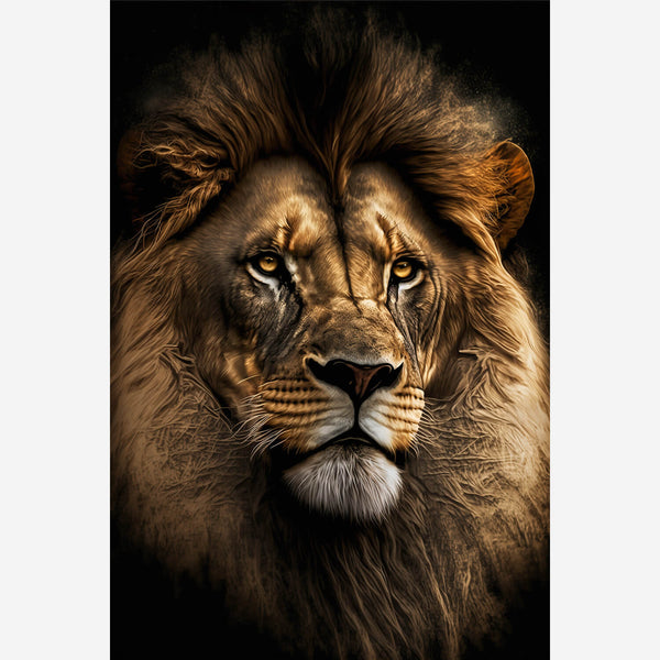 poster tete de lion