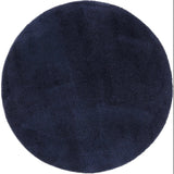 Tapis rond bleu marine