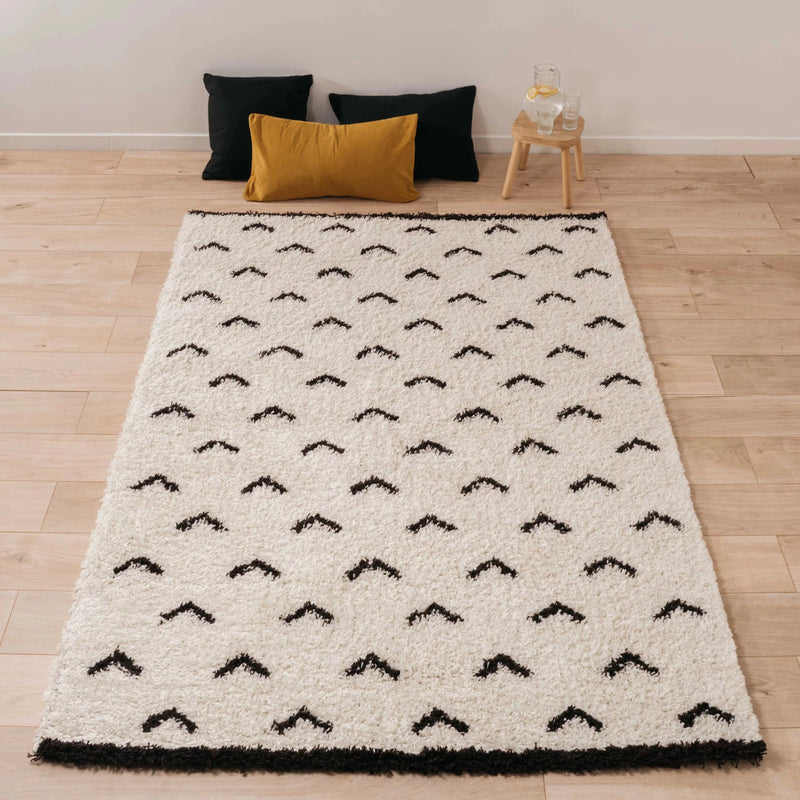 Tapis scandinave blanc