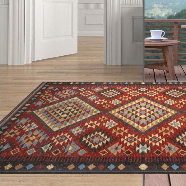 Tapis vintage coloré